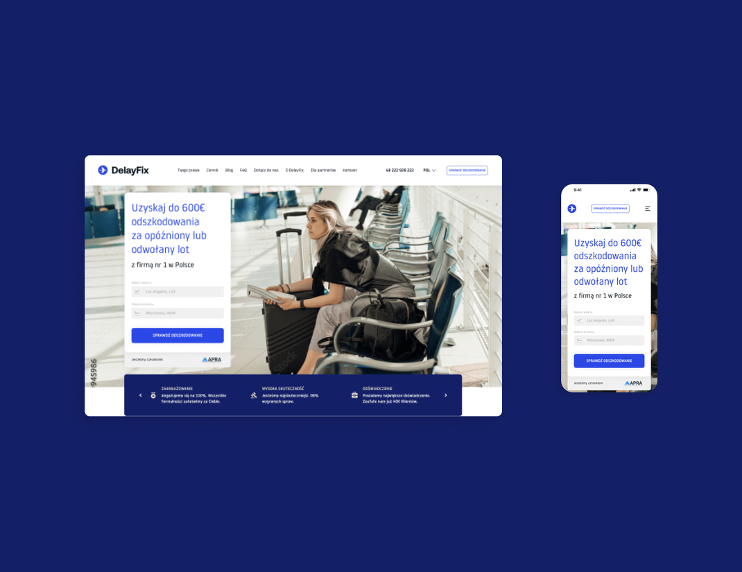 DelayFix: Integration into CRM and website development
